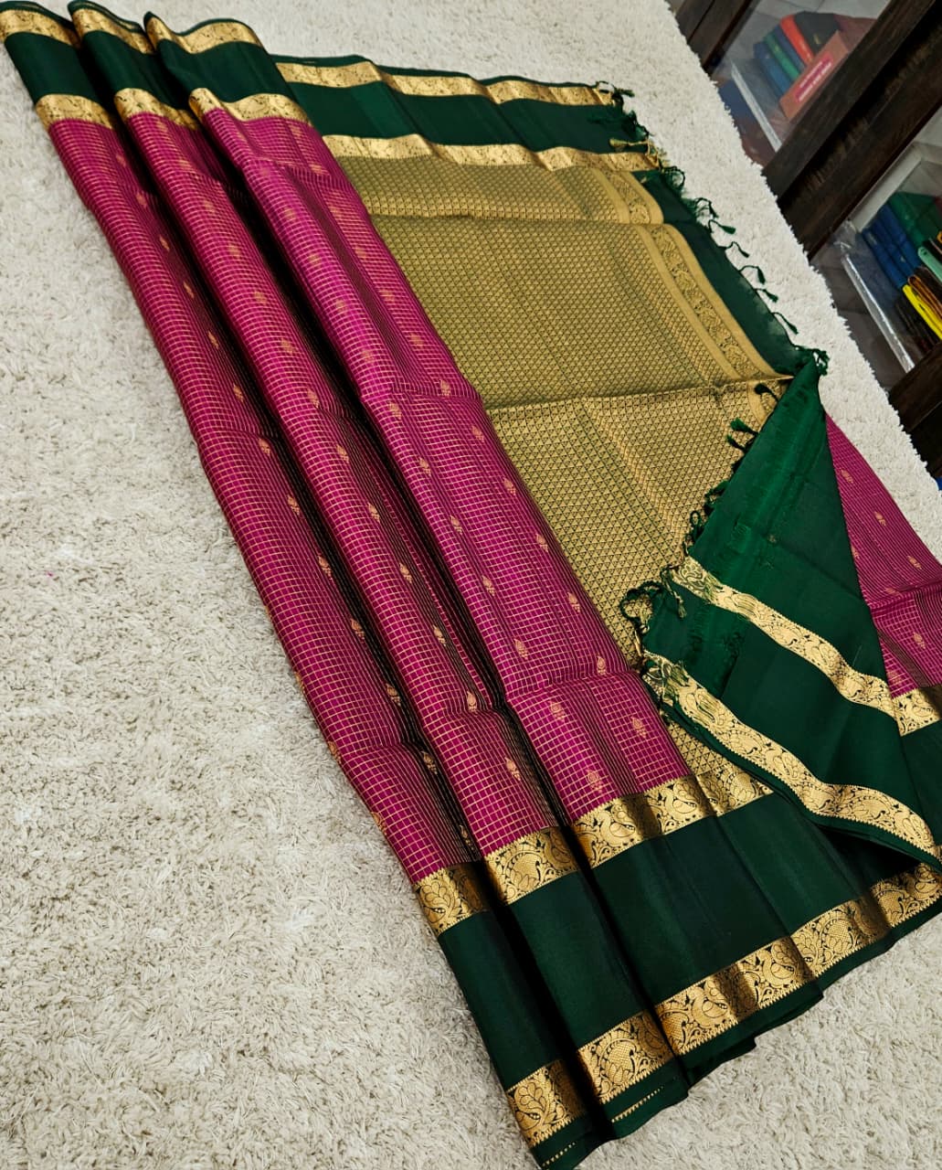 Kanchipuram pure semi silk