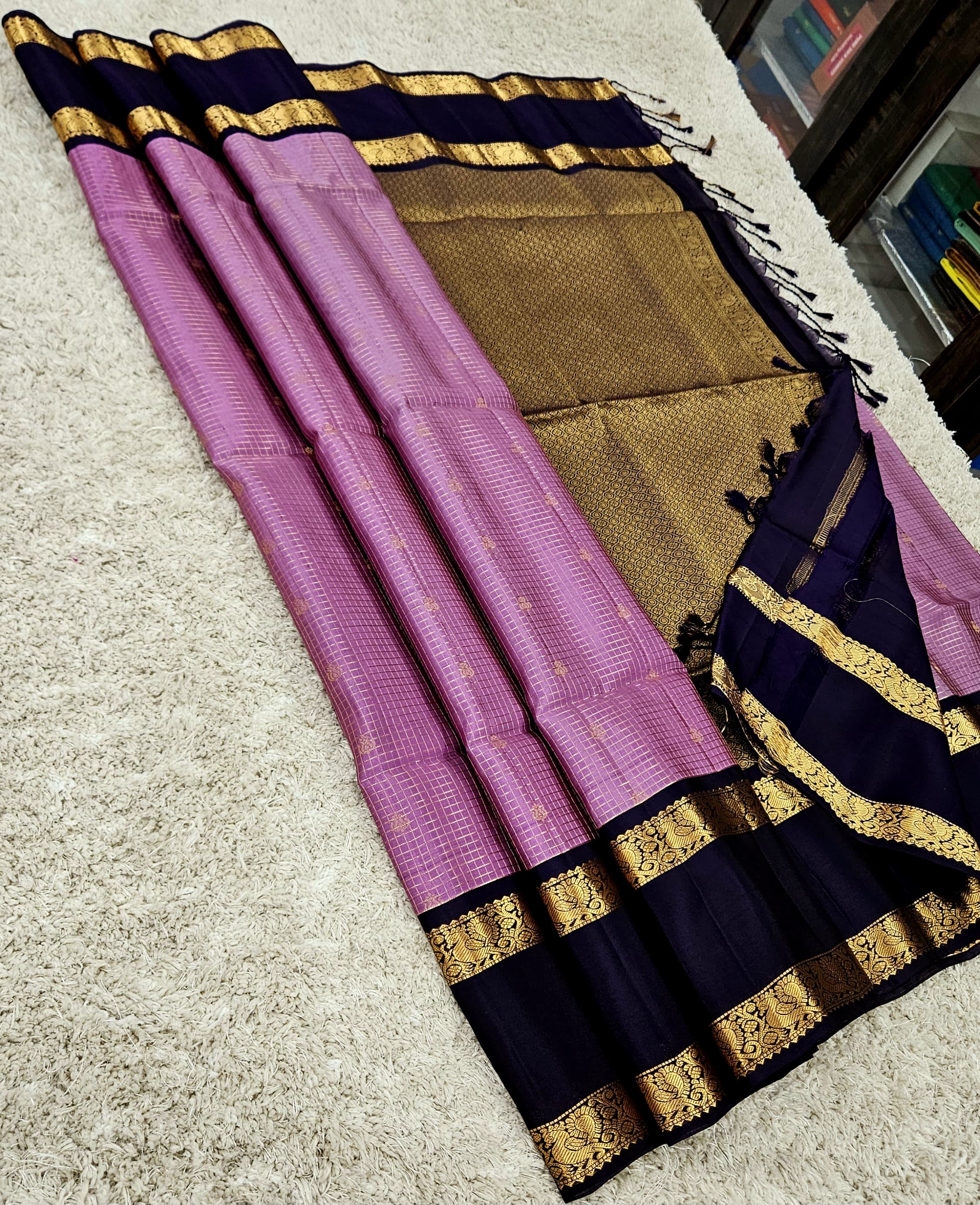 Kanchipuram pure semi silk