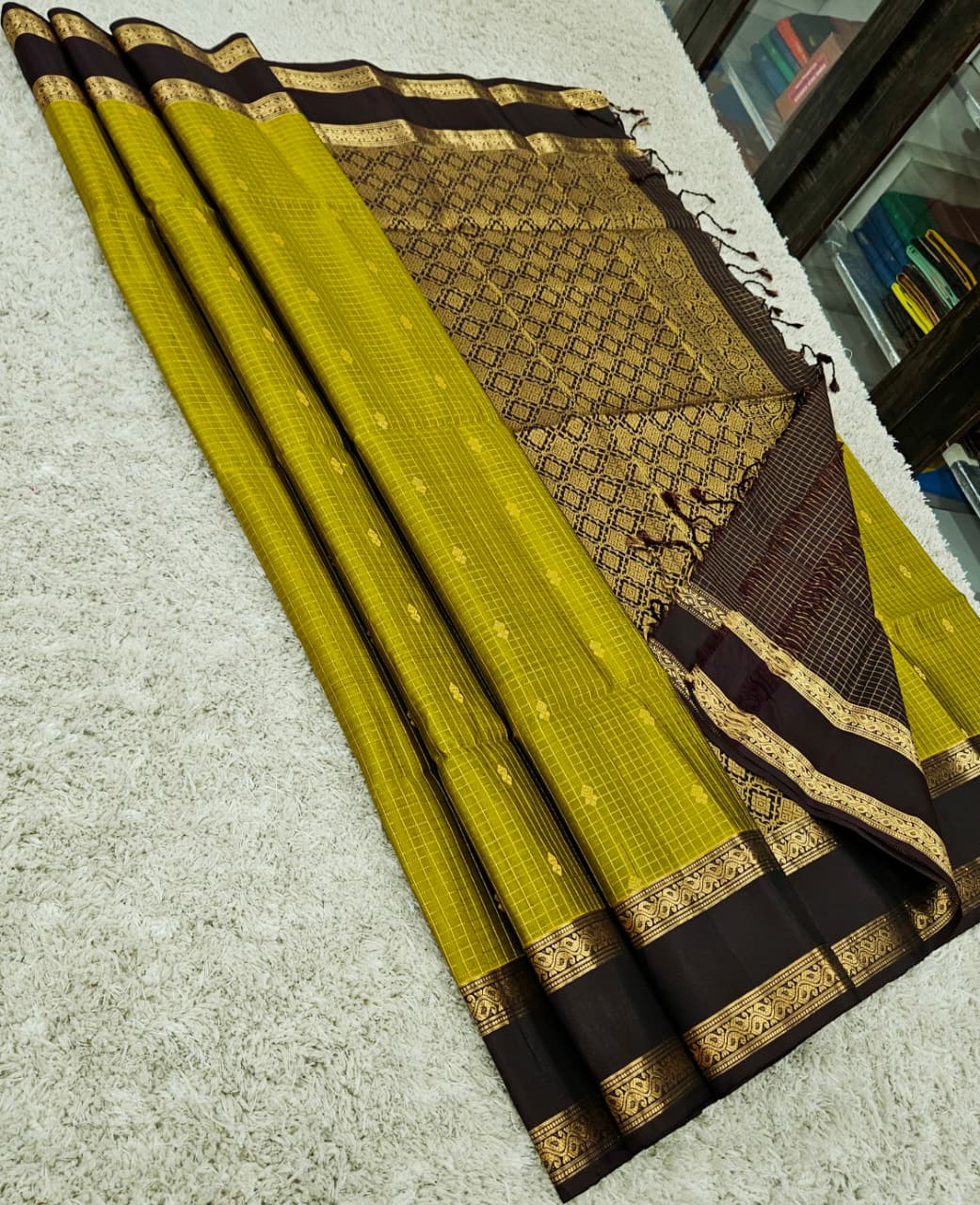 Kanchipuram pure semi silk